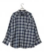 Snidelスナイデル）の古着「バリエシャツ」｜ブルー×ホワイト