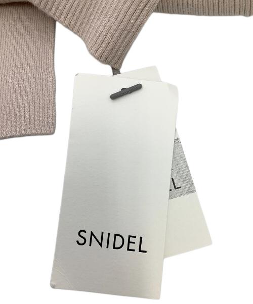 Snidel（スナイデル）Snidel (スナイデル) バックオープンリボンニットプルオーバー ピンク サイズ:Fの古着・服飾アイテム