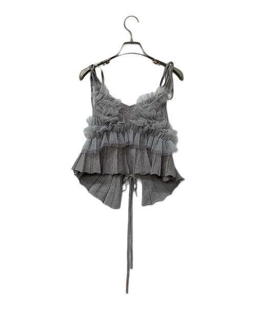 Lily Brown（リリーブラウン）Lily Brown (リリーブラウン) ビスチェセットニットワンピース グレー サイズ:Fの古着・服飾アイテム