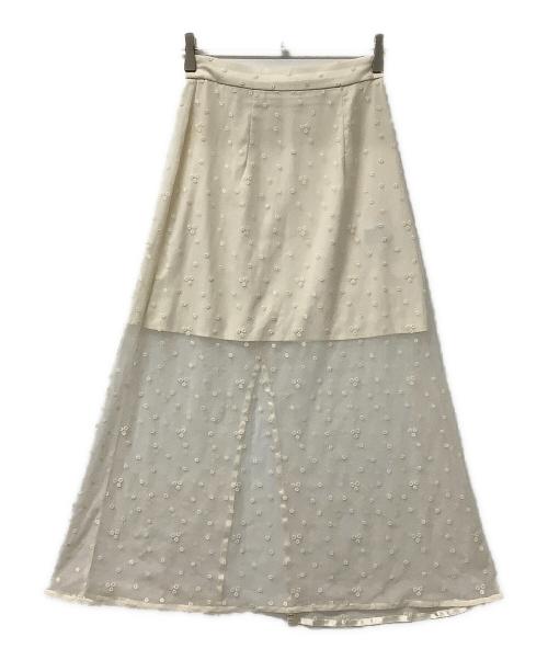 Snidel（スナイデル）Snidel (スナイデル) バリエシアースカート ベージュの古着・服飾アイテム