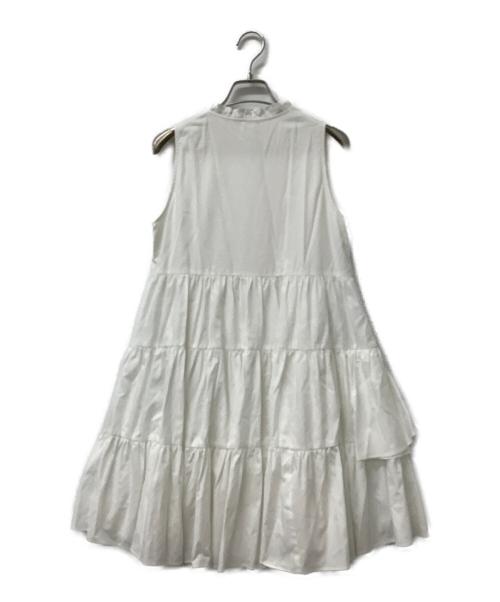 Snidel（スナイデル）Snidel (スナイデル) アシメニットコンビワンピース ホワイト サイズ:Fの古着・服飾アイテム