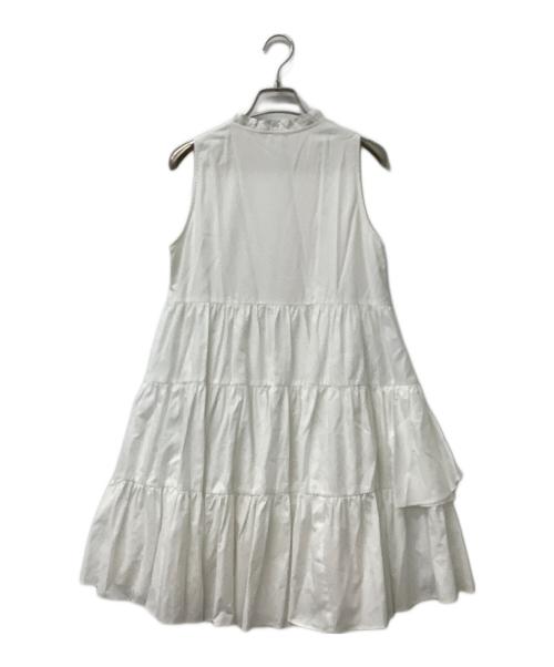 Snidel（スナイデル）Snidel (スナイデル) アシメニットコンビワンピース ホワイト サイズ:Fの古着・服飾アイテム