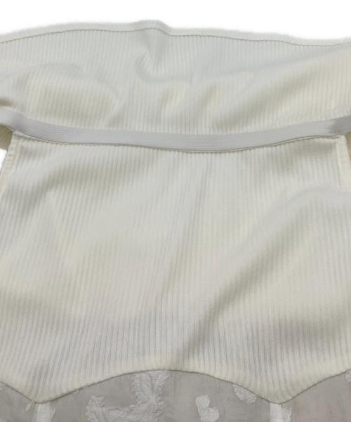 DazzliN（ダズリン）DazzliN (ダズリン) シアージャカードコルセットワンピース ホワイト サイズ:Sの古着・服飾アイテム