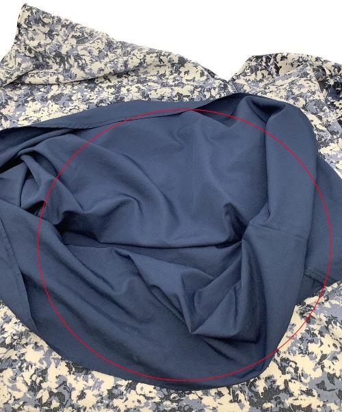 Snidel（スナイデル）Snidel (スナイデル) フロントドレープスカート ネイビー×ホワイトの古着・服飾アイテム