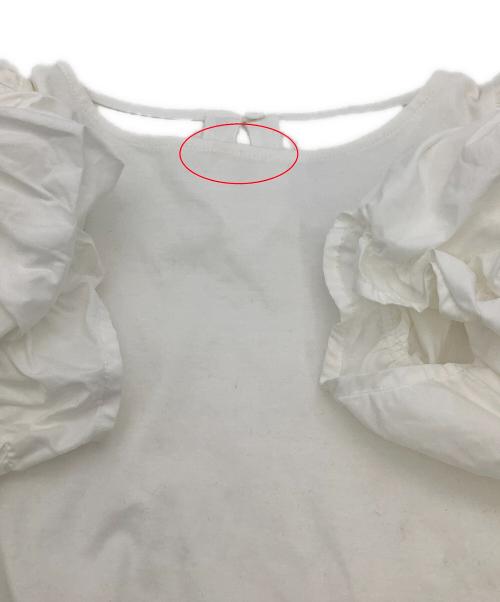 CELFORD（セルフォード）CELFORD (セルフォード) シャーリングスリーブカットソー ホワイト サイズ:36の古着・服飾アイテム