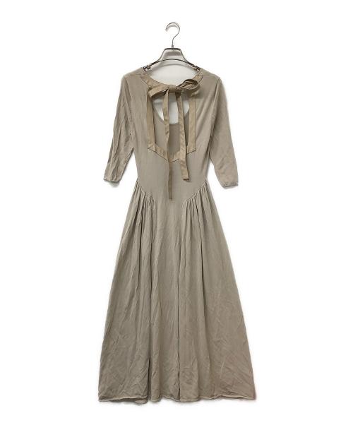 Snidel（スナイデル）Snidel (スナイデル) バックオープンニットワンピース ブラウンの古着・服飾アイテム