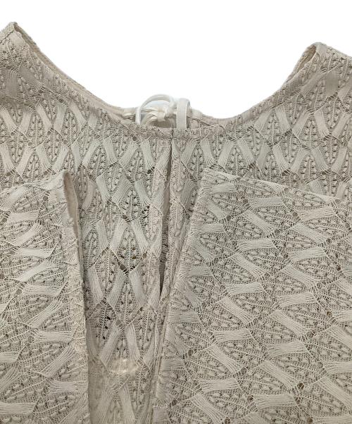 FRAY ID（フレイ アイディー）FRAY ID (フレイ アイディー) 2wayHerレースドレス ベージュの古着・服飾アイテム