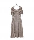 Snidelスナイデル）の古着「リエプリントワンピース」｜ピンク×パープル