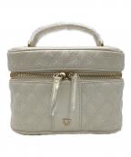 Snidelスナイデル）の古着「キルティングバニティバッグ SNVT252001」｜ホワイト