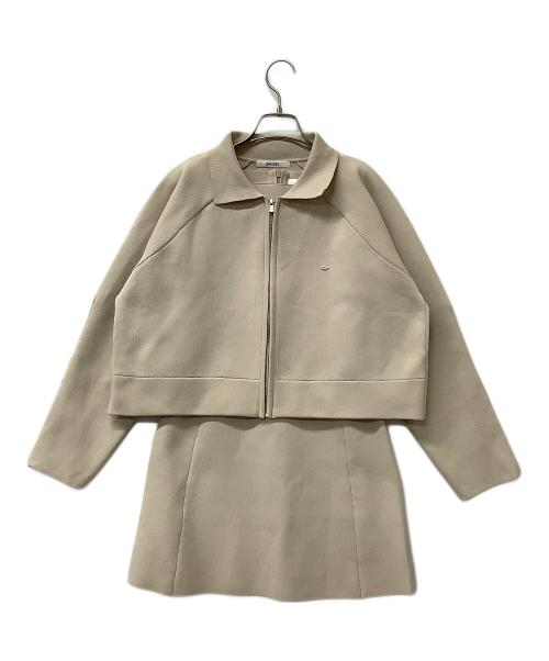 Snidel（スナイデル）Snidel (スナイデル) ミニニットセットアップ ブラウンの古着・服飾アイテム