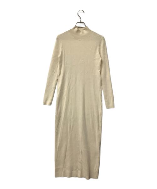 Lily Brown（リリーブラウン）Lily Brown (リリーブラウン) フリルビスチェセットニットワンピース ベージュ サイズ:Fの古着・服飾アイテム