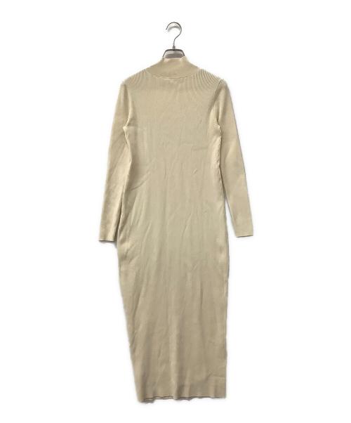 Lily Brown（リリーブラウン）Lily Brown (リリーブラウン) フリルビスチェセットニットワンピース ベージュ サイズ:Fの古着・服飾アイテム