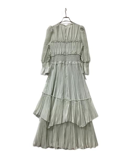 Snidel（スナイデル）Snidel (スナイデル) ワッシャープリーツワンピース グリーン サイズ:1の古着・服飾アイテム