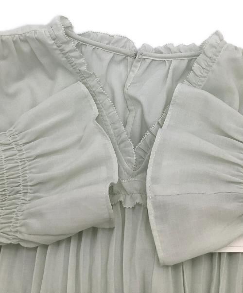 Snidel（スナイデル）Snidel (スナイデル) ワッシャープリーツワンピース グリーン サイズ:1の古着・服飾アイテム