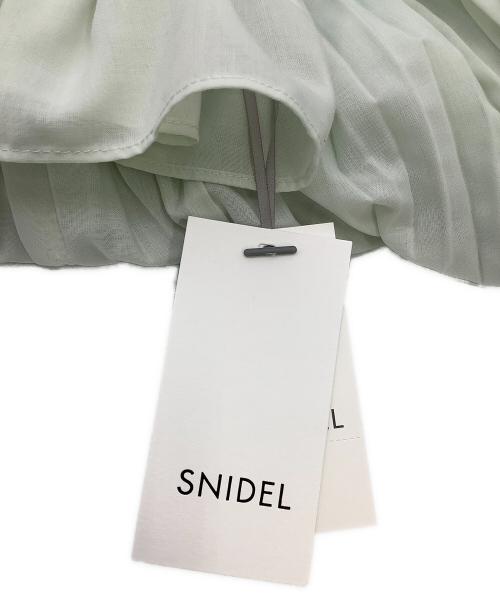 Snidel（スナイデル）Snidel (スナイデル) ワッシャープリーツワンピース グリーン サイズ:1の古着・服飾アイテム