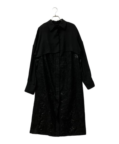 resil（レジル）resil (レジル) ロングシャツ ブラック サイズ:Mの古着・服飾アイテム