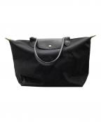 LONGCHAMPロンシャン）の古着「トートバッグ ルプリアージュ Le Pliage Green L Tote Bag」｜ブラック