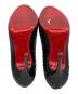 中古・古着 Christian Louboutin (クリスチャン・ルブタン) ピンヒール パイソンレザーハイヒール ブラック サイズ:35 1/2：6000円