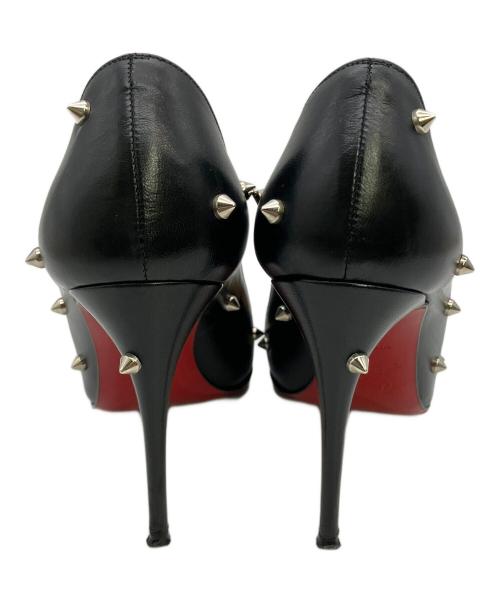 Christian Louboutin（クリスチャン・ルブタン）Christian Louboutin (クリスチャン・ルブタン) ポインテッドトゥハイヒールパンプス  スタッズ ブラック サイズ:34の古着・服飾アイテム