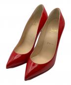 Christian Louboutinクリスチャン・ルブタン）の古着「ハイヒール エナメルハイヒールパンプス」｜レッド