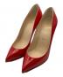 Christian Louboutin（クリスチャン・ルブタン）の古着「ハイヒール エナメルハイヒールパンプス」｜レッド