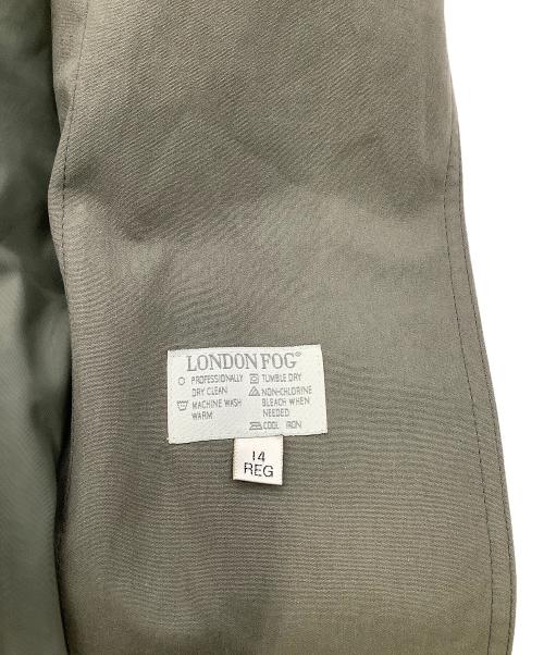 london fog（ロンドンフォグ）london fog (ロンドンフォグ) トレンチコート グリーン サイズ:14 REGの古着・服飾アイテム