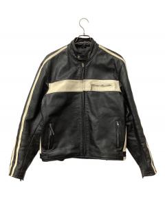 Von Dutch レザージャケット Lサイズ 中古・古着通販】Von Dutch (ボンダッチ) レザージャケット ライダース