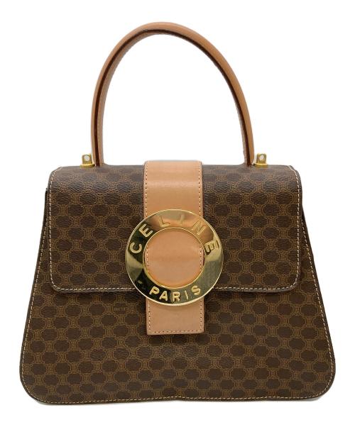 CELINE（セリーヌ）CELINE (セリーヌ) ハンドバッグ マカダム M13 サークルロゴ ブラウンの古着・服飾アイテム