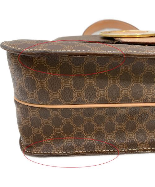 CELINE（セリーヌ）CELINE (セリーヌ) ハンドバッグ マカダム M13 サークルロゴ ブラウンの古着・服飾アイテム