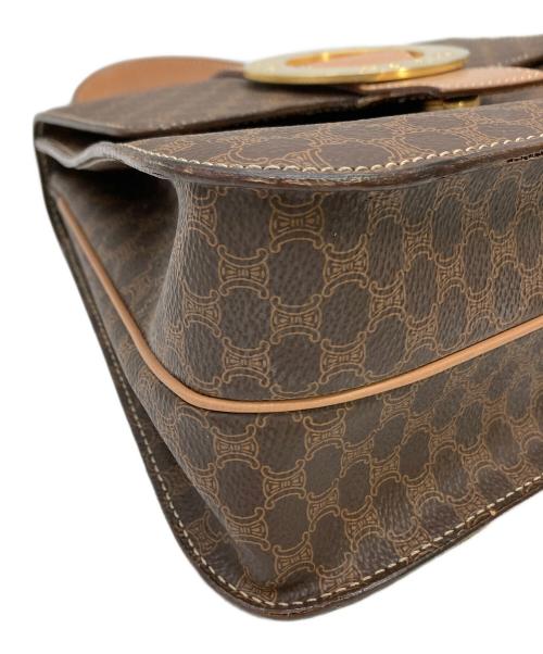 CELINE（セリーヌ）CELINE (セリーヌ) ハンドバッグ マカダム M13 サークルロゴ ブラウンの古着・服飾アイテム
