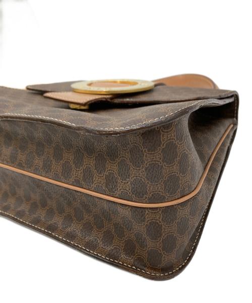 CELINE（セリーヌ）CELINE (セリーヌ) ハンドバッグ マカダム M13 サークルロゴ ブラウンの古着・服飾アイテム