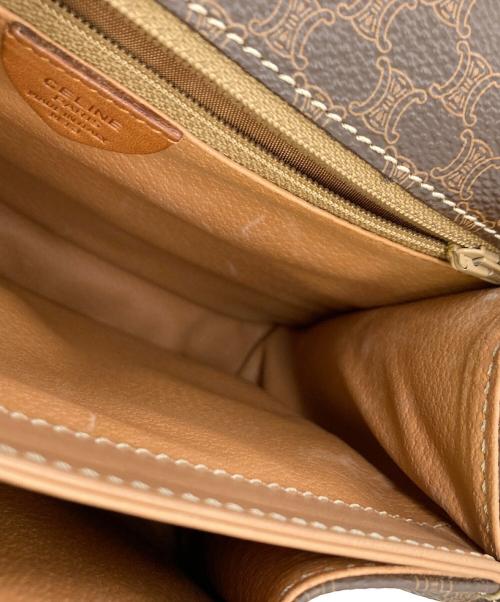 CELINE（セリーヌ）CELINE (セリーヌ) ハンドバッグ マカダム M13 サークルロゴ ブラウンの古着・服飾アイテム
