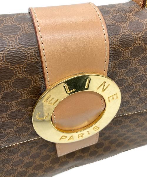 CELINE（セリーヌ）CELINE (セリーヌ) ハンドバッグ マカダム M13 サークルロゴ ブラウンの古着・服飾アイテム