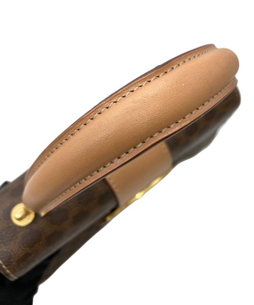 CELINE（セリーヌ）CELINE (セリーヌ) ハンドバッグ マカダム M13 サークルロゴ ブラウンの古着・服飾アイテム