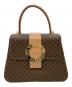 CELINE（セリーヌ）の古着「ハンドバッグ マカダム M13 サークルロゴ」｜ブラウン