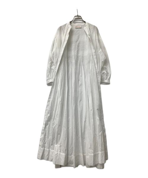 EMILY LEVINE（エミリーレヴィーン）EMILY LEVINE (エミリーレヴィーン) 長袖ワンピース シャツワンピース ホワイト サイズ:不明の古着・服飾アイテム