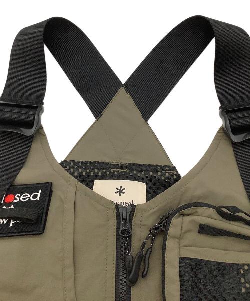 Snow peak（スノーピーク）Snow peak (スノーピーク) TONEDTROUT (トーンドトラウト) ベスト Camp Vest オリーブ×ブラック サイズ:2の古着・服飾アイテム
