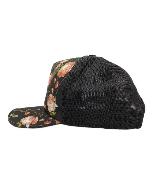 BURBERRY LONDON ENGLAND（バーバリー ロンドン イングランド）BURBERRY LONDON ENGLAND (バーバリー ロンドン イングランド) メッシュキャップ FLORAL TRUCKER CAP ブラック×マルチ サイズ:Lの古着・服飾アイテム