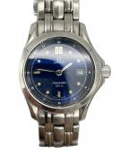 OMEGAオメガ）の古着「リストウォッチ SEAMASTER 120m 」｜ネイビー×シルバー