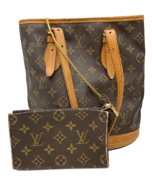 LOUIS VUITTON（ルイ ヴィトン）LOUIS VUITTON (ルイ ヴィトン) ショルダーバッグ モノグラム M42238 バケットPM ブラウンの古着・服飾アイテム