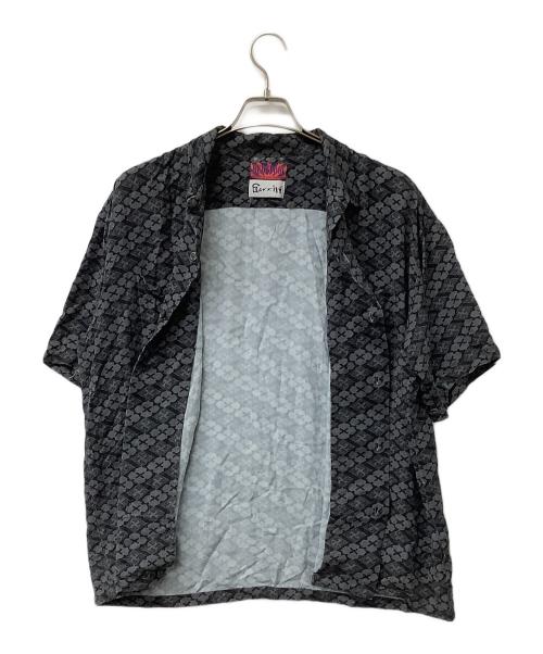 BUDSPOOL（バッズプール）BUDSPOOL (バッズプール) Gakkin (ガッキン) アロハシャツ オープンカラーシャツ ブラック サイズ:Lの古着・服飾アイテム