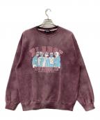 X-LARGEエクストララージ）の古着「スウェット EST 1991 BLEACHED CREWNECK SWEATSHIRT」｜パープル