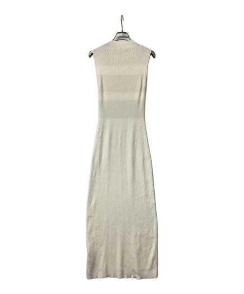 Snidel（スナイデル）Snidel (スナイデル) ノースリーブワンピース Sustainableチュール&ノースリニットワンピース アイボリー サイズ:Fの古着・服飾アイテム