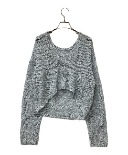 Snidel（スナイデル）Snidel (スナイデル) ワンピース スラブニットセットシアーワンピース スカイブルーの古着・服飾アイテム