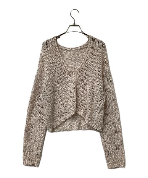 Snidel（スナイデル）Snidel (スナイデル) ワンピース スラブニットセットシアーワンピース ピンクの古着・服飾アイテム