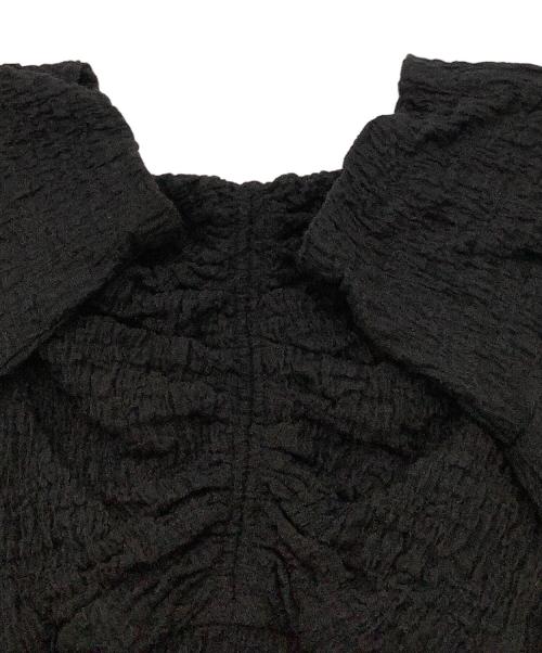 Snidel（スナイデル）Snidel (スナイデル) 半袖ワンピース オフショルカットワンピ ブラックの古着・服飾アイテム