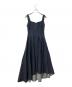 Snidel（スナイデル）の古着「ジャンパースカート スイッチングアシメジャンスカ」｜インディゴ