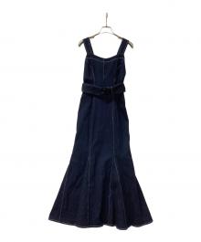 Snidel（スナイデル）の古着「ジャンパースカート コルセットマーメイドジャンスカ」｜インディゴ