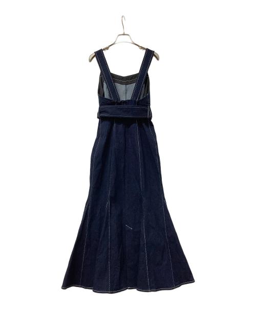 Snidel（スナイデル）Snidel (スナイデル) ジャンパースカート コルセットマーメイドジャンスカ インディゴの古着・服飾アイテム