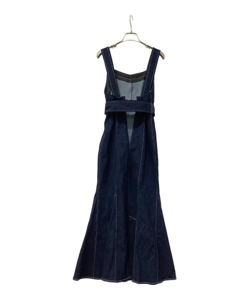 Snidel（スナイデル）Snidel (スナイデル) ジャンパースカート コルセットマーメイドジャンスカ インディゴの古着・服飾アイテム